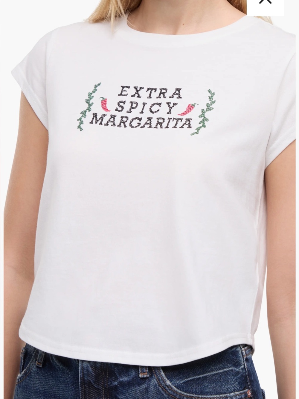 NWT WILDFOX SZ S
Lina Extra Spicy Embroidered T-Shirt